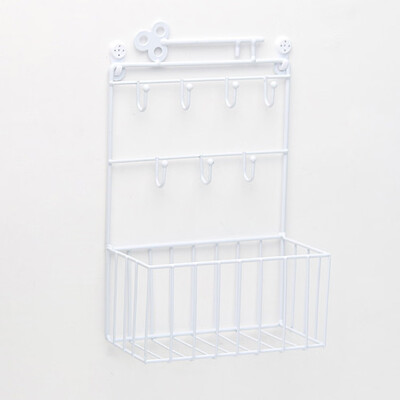 

Wall Mounted Mail And Key Holder 7 Hook Rack Organizer Pocket And Letter Sorter For Entryway Kitchen Home Office Decor