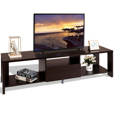 

Media Entertainment Console TV Cabinet Stand w Drawer
