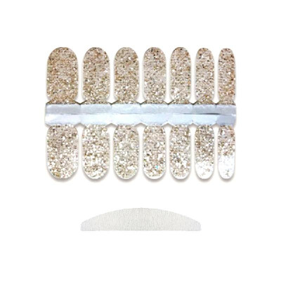 

Glitter Nail Stickers Wrap Cover Full Nail Polish Sticker Self-Adhesive DIY Nail Art Decoration