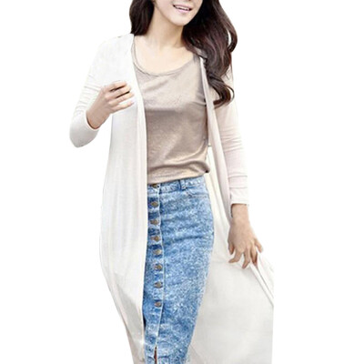 

Roseonmyhand Women Boho Beach Chiffon Long Cardigan Kimono Coat Tops Kaftan Maxi Coat