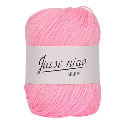 

Toponeto 1PC 50g Chunky Colorful Hand Knitting Baby Milk Cotton Crochet Knitwear Wool