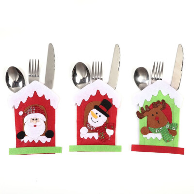 

Christmas knife&fork bag Christmas decorations Christmas utensils Christmas table cutlery set