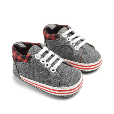 

Baby Shoes Canvas Plaid Casual Baby Girls Spring Newborn Boy Shoes First walkers Cotton Soft Boy Shoes