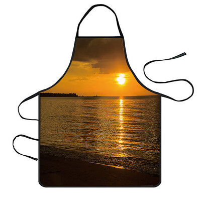 

Toponeto Home Women Waterproof Cute Cartoon Kitchen Restaurant Cooking Bib Apron Aprons