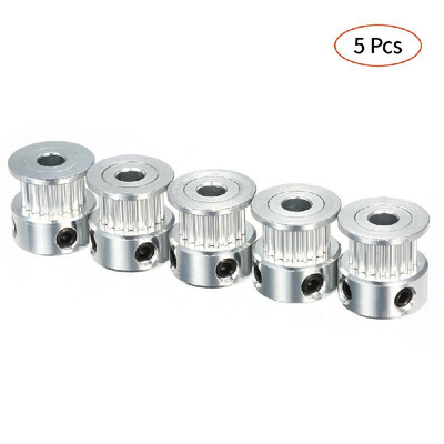 

5pcs Pulleys GT2 Idler Pulley GT2 Timing Pulley Timing Belt Pulley Synchronous Wheel for 3D Printer