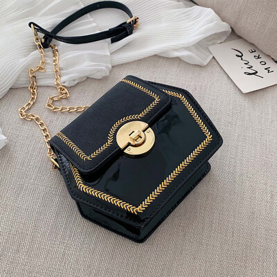 

Summer womens 2019 new style fashion style leather single-shoulder single-shoulder bag small square bag