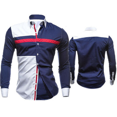 

Fashion Mens Luxury Casual Slim Fit Long Sleeve Casual Dress Shirts Formal