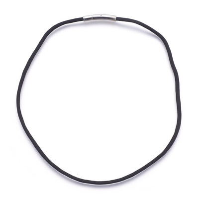

Nylon Cord Necklace Making with Stainless Steel Bayonet Clasps Stainless Steel Color Black 1929"49cm 3mm
