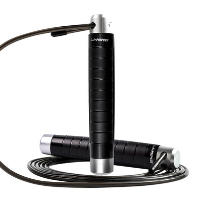 

Li Ning professional racing weight-bearing skipping weight loss fat burning children adult wire fitness equipment sports&sporting goods test special bearing design is not roping 776 black silver