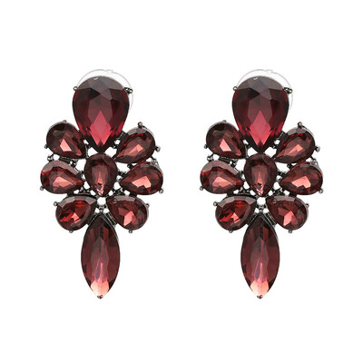

Big Sale NEW Cute Earrings Full Crytal Rhinestone Stud Crystal Earrings For Women Girl Fashion Jewelry Style 5 Colors