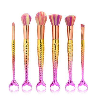 

〖Follure〗New 6PCS Make Up Foundation Eyebrow Eyeliner Blush Cosmetic Concealer Brushes A