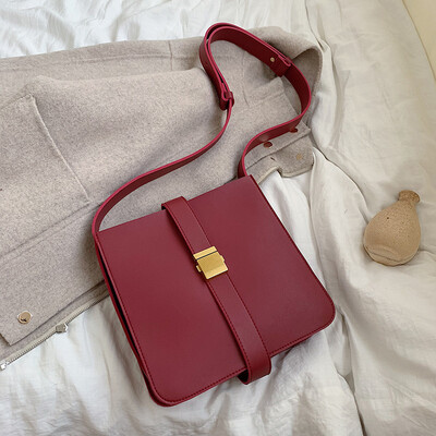 

Bag female Korean version of the versatile simple shoulder Messenger bag fashion casual retro bucket bag tide
