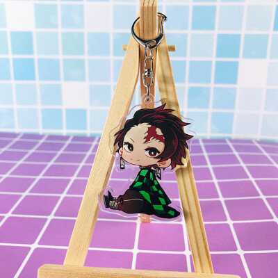 

Fat Bear Anime Demon Kimetsu no Yaiba rubber Keychain Key Ring Gift