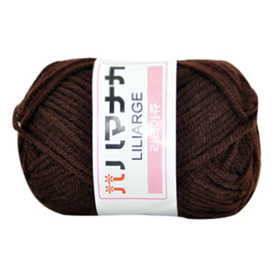 

Gobestart 1PC 25g Chunky Colorful Hand Knitting Milk Cotton Crochet Knitwear Wool A