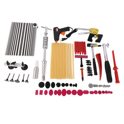 

Ktaxon Car Dent Bridge Puller PDR Tools Mini T-Bar Tabs Paintless Line Board Repair Kit