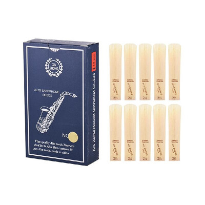 

Normal Level G Alto Saxophone Sax Reeds Strength 30 for Beginners 10pcs Box