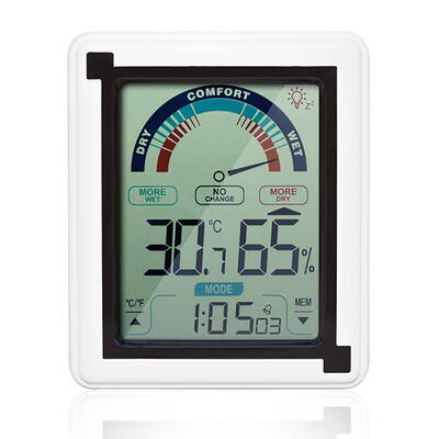 

LCD Electronic Weather Clock Temperature Humidity Meter Indicator Thermometer