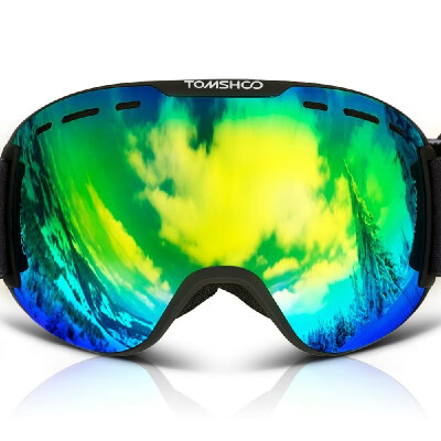 

TOMSHOO OTG Ski Goggles Winter Snow Sports Snowboard Goggles Ventilated Anti-fog 100 UV400 Protection Spherical Dual Lens Detacha