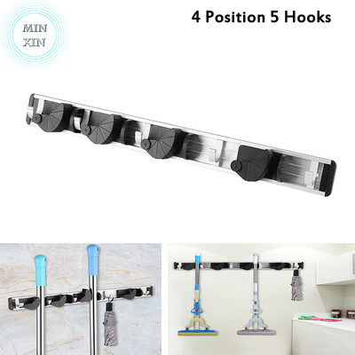 

Mop Broom HolderMop&Broom Holder Rack Wall Mounted Tools Storage Organizer Home Use Mop Broom Rack
