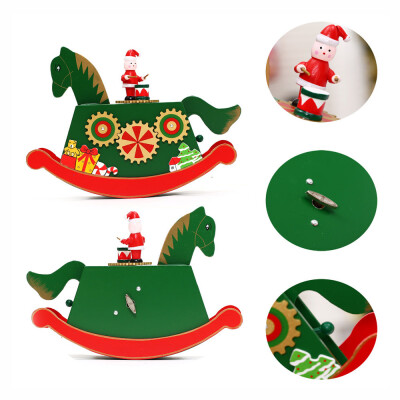 

〖Follure〗Dream Christmas Wooden Carousel Music BoxOf Eight - Box Christmas Tree