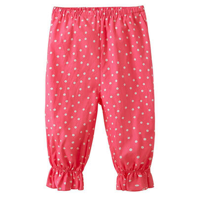 

Summer Baby Kids Girls Flowers Dot Print Cotton Casual Pants Beachwear