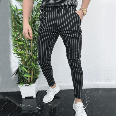 

Gobestart Mens Casual Slim Fit Skinny Business Formal Suit Dress Pants Slacks Trousers