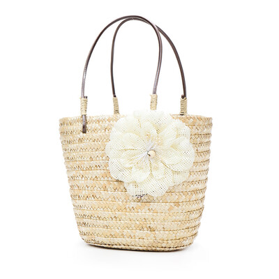 

Vintage Women Crossbody Bags Summer Beach Weave Tote Straw Rattan Handbags Elegant Floral Shoulder Bag T30