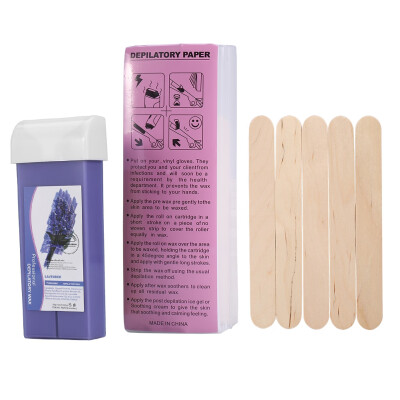 

Depilatory Hair Removal Set 100g Wax 100PCS Depilatory Paper 5PCS Wodden Spatulas Depilatory Paper Hair Removal Wax