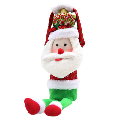 

Tailored Christmas Decoration Hand-made Coffee Wine Set Ornament Cover Wine Bottle