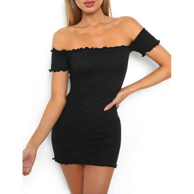 

Womens Sexy Off Shoulder Bodycon Bandage Party Evening Cocktail Short Mini Dress