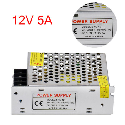 

〖Follure〗AC 110V-220V TO DC 12V 5A Switch Power Supply Adapter