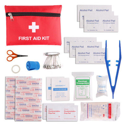 

13-PIECE First Aid Kit Travel Sports Rescue Medical Hiking Camping First Aid Kit