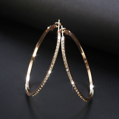 

Aretes de mujer modernos 2018 new design with zircon big earrings earrings generous summer gift Korean earrings for women