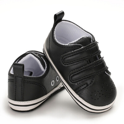 

2019 Baby Shoes Soft Sole Newborn Baby Boy PU Pre-Walker Shoes Anti-Slip Sneakers Autumn Fashion Baby Boys First Walkers
