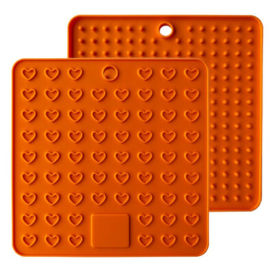 

2pc Square Heat Resistant Silicone Mat Dish Drying Mat Drink Cup Coasters Non-slip Pot Holder Table Placemat Kitchen Accessories