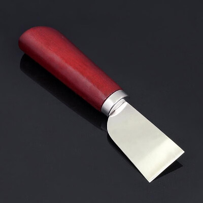 

DIY Leather Cutter Stainless Steel Solid Wood Correction Curved Chamfering Trimming Leathercraft Hand Purse Bank Card Tool