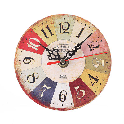 

Gobestart Vintage Style Antique Wood Wall Clock for Home Kitchen Office