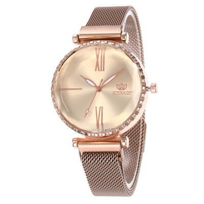 

Magnet magnet strap Roman numerals ladies fashion watch student simple quartz watch