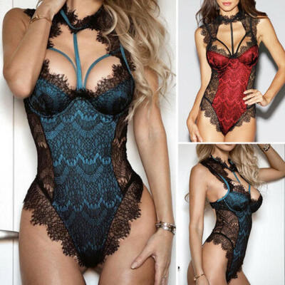 

US Sexy Lingerie Sleepwear Lace Women Lady Babydoll-Bodysuit-Nightwear 2019