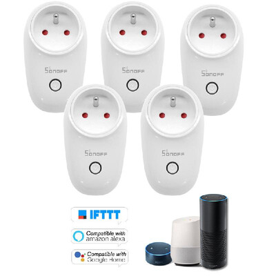 

5PCS SONOFF S26 ITEAD Wifi Smart Socket Wireless Remote Control Charging Adapter Smart Home Power Sockets USUKCNAUEU Type EF