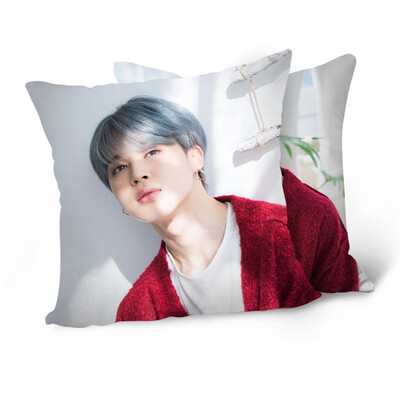 

Kpop BTS Bangtan Boys Throw Pillow Soft Velvet Core Included Double-Sided BTS Member Image Printed Pillow