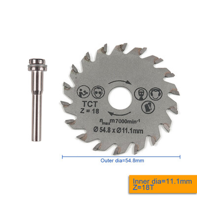 

2 In 1Cutting Discs Mandrel HSS Rotary Circular Saw Blades Tool Cutoff Accessory