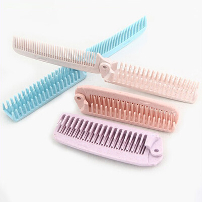 

New Beauty Salon Anti-Static Combing Folding Hairdressing Shower Hair Brush Comb Random Color