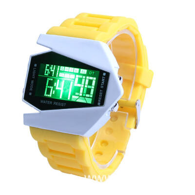 

Fashion LED Digital Wristwatch Plane Shape Dial Smart Watch For Students