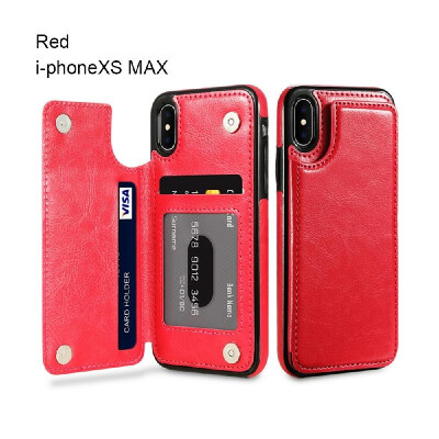 

High-grade Business Men Women Magnetic Leather Wallet Case Card Slot Shockproof Flip Cover for i-Phone 88 Plus77 Plus6XXSXR