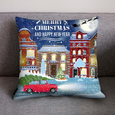 

〖Follure〗Print Pillow Case Polyester Sofa Car Cushion Cover Home Decor