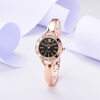 

〖Follure〗Fashion Simple Casual Small And Exquisite Alloy Strap Ladies Bracelet Watch
