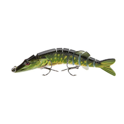 

Lixada 5" 125cm 20g Lifelike Multi-jointed 9-segement Pike Muskie Fishing Lure Swimbait Crankbait Hard Bait Fish Treble Hook Ta