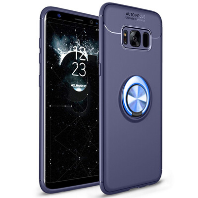 

Finger Ring Stand Case Samsung Galaxy S8 Magnetic Case Samsung S8 SM-G950FD SM-G950F Soft TPU Armor Cover
