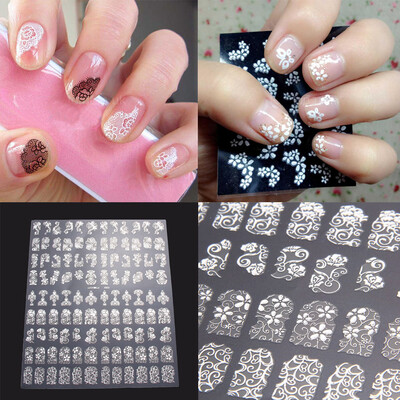 

108pcs 3D DIY Flower Design Nail Art Stickers Flower Manicure Tips Decals